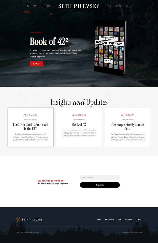 Seth Pilevsky website