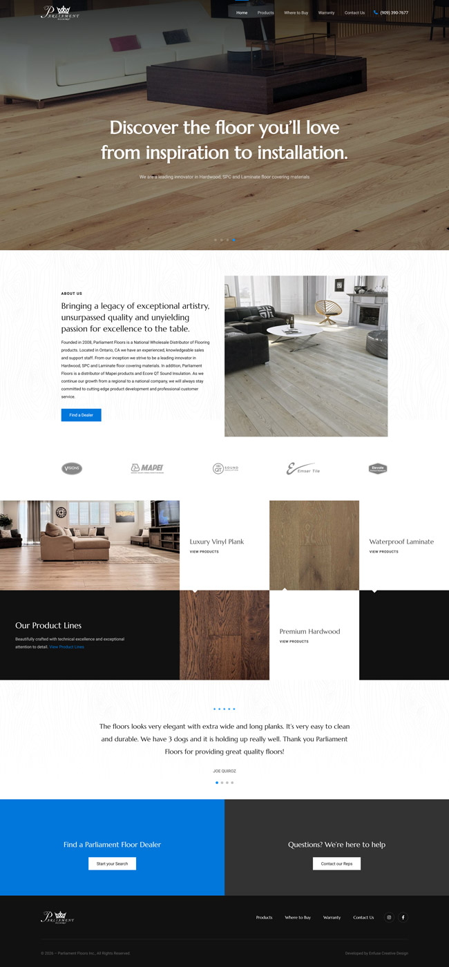 Parliament Floors website