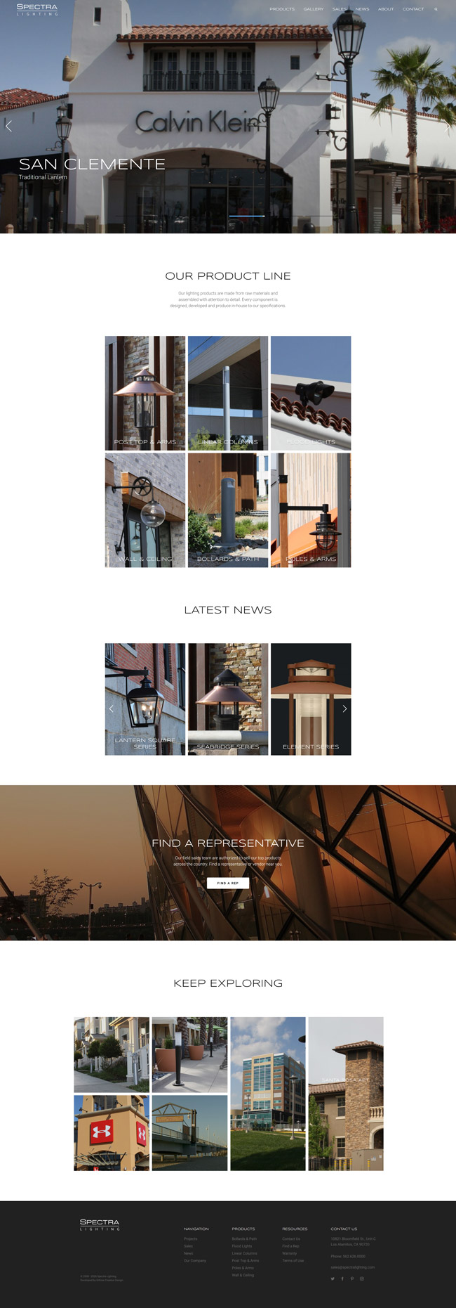Spectra Lighting website